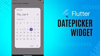 Date Picker in Flutter - Code With Examples