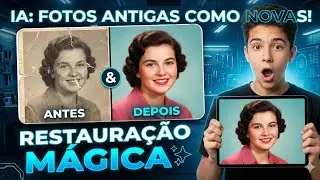 Como RESTAURAR uma FOTO ANTIGA usando INTELIGÊNCIA ARTIFICIAL (IA)