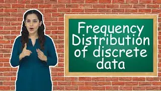 Frequency Distribution of Discrete Data | Data Presentation | School Maths | GCE | Matriculation