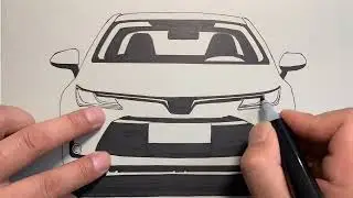 Hand-painted Toyota Corolla