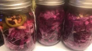 ASMR pickled red cabbage #trending #foodie #foodtravel #food #cannedfood #asmr