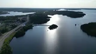 Flying over Savonlinna, Eastern Finland 11.6.23 II