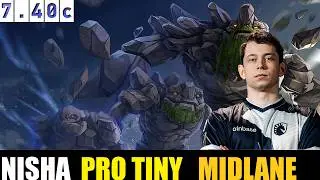 🤯 NISHA  [ TINY ] MID 7.40c - DOTA 2 HIGHEST MMR MATCH