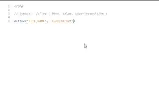 14 - PHP Constants - PHP Basics - learn PHP for beginners