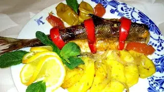 РЯПУШКА В ДУХОВКЕ С ОВАЩАМИ! СОЧНАЯ И ВКУСНАЯ!!!