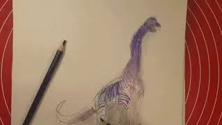 How to draw a dinosaur. Brachiosaurus. / Cómo dibujar un dinosaurio. Braquiosaurio.