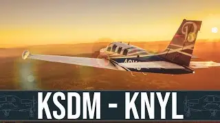 🔴 KSDM to KNYL: VOR Navigation Challenge with a Twist - Southern California to Yuma Flight!