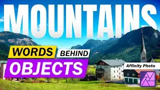 How to Put Words Behind Objects in Affinity Photo