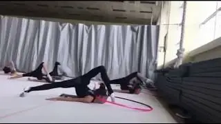 Тренировка во время летних сборов на олимпийской базе в "Конча-Заспе"