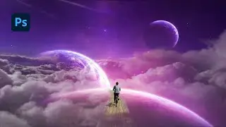 Photoshop Manipulation Tutorial For Beginners - Fantasy Bicycle Moon - Photo Manipulation Tutorial