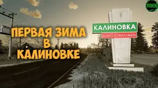 Первая зима в Калиновке #калиновка #farming simulator 22 #fm22 | 2