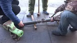 Замена подвесного на кардане, новый фланец на  хвостовик, Соболь