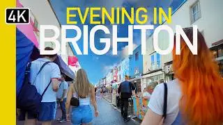 Brighton, England in the Evening | North Laines & Lanes to Seafront 2024