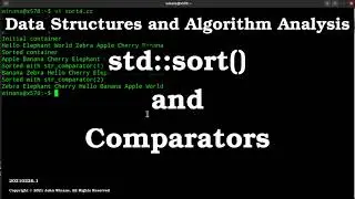 C++ std::sort() and Comparators