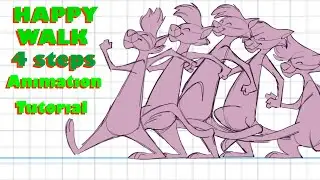 Happy Walk Cycle | Animation Tutorial