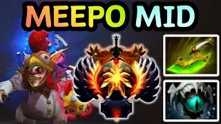 🔥 NEW PATCH 7.40b MEEPO MID BLINK, NET, ERASE | DOTA 2 GAMEPLAY 🔥