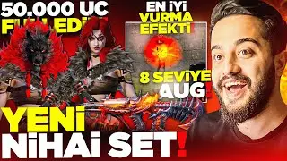 YENİ NİHAİ SET ve 8 SEVİYE AUG GELDİ! 50 BİN UC FULLEDİK! OYUNUN EN İYİ VURMA EFEKTİ! PUBG Mobile