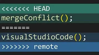 Resolve Merge Conflict in Visual Studio Code