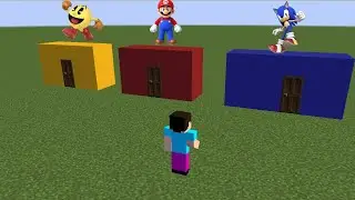 casas de personagens de jogos apareceram no minecraft