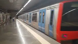 Lisbon Metro  departing Baixa Chiado Station on 11/05/24