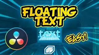 DAVINCI RESOLVE 3D FLOATING TEXT TUTORIAL (QUICK & EASY!)