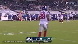 Evan Engram drops game winning catch against the Eagles