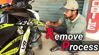 Pulsar NS200 Graphics Remove Process || Vinyl Graphics Decals Removing Trick