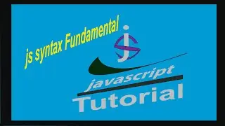 javascript syntax fundamental