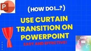 Curtain Transition on PowerPoint. Opening slide effect. Great for Videos, Conferences and Teachers.