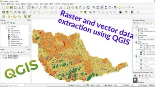 How to extract/clip raster and vector data using QGIS