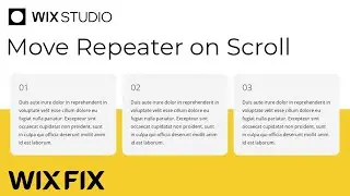 Moving Repeater on Scroll in Wix Studio | Wix Fix