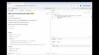 Sort Array By Absolute Value