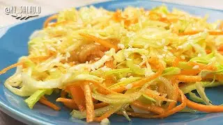 Салат моего детства). Молодая капуста, морковь, огурец и яблоко.*My SALAD