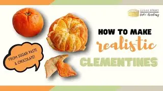 How to make a realistic orange / clementine from modelling chocolate