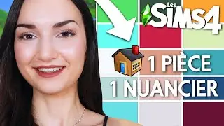 1 pièce = 1 palette de couleurs (c'était dur !) 😵 | Challenge Sims 4