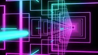 Neon Square VJ Loop Tunnel | 4K Motion Background Video | No Copyright | #vjloops #motiongraphics
