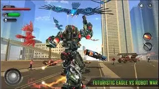 US Police Flying Bike: Eagle Robot Transformation Android Gameplay Full HD