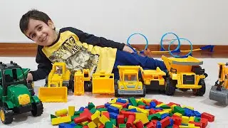 Berat ile Traktör Kepçe Kamyon Oyunu Oynadık