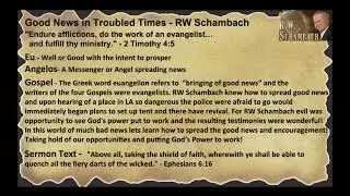Good News in Covid Times - RW Schambach