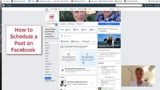 How do I schedule a post and manage scheduled posts for my Page?