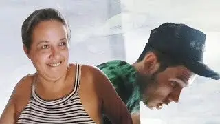 FILHO BATALHA COM A MÃE NA GRAVAÇÃO DA TRUPE