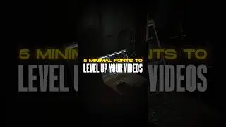 5 Minimal Fonts To Level Up Your Videos