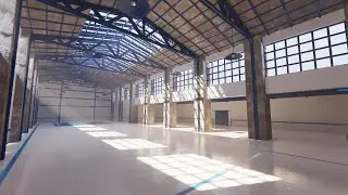 4K 60fps Renovated Factory hall [blender eevee]