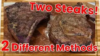 Grilling and BBQing Ribeye Steaks | Testing Two Different Methods
