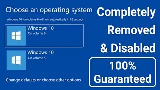How to Remove Windows Dual Boot Screen | Disable Boot Menu on Startup (Windows 10/11)