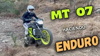 ENDURO con mi MT 07 [Nunca imagine hacer esto]