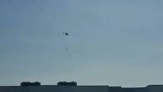 Firefighting helicopter in Villapiana