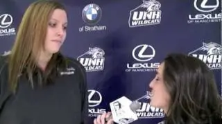 UNH Women's Basketball: Kelley Flynn interview on WBIN-TV (01/22/12)