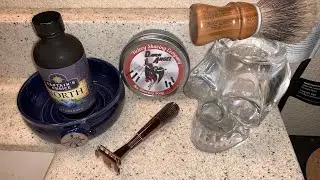 Leaf Shave’s New “Twig-Thorn” Razor, Victory Shaving-Dark Angel Soap, Captains Choice North.