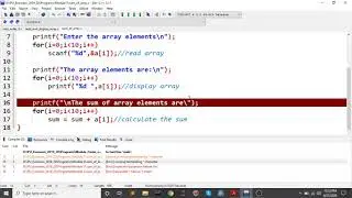 Problem 2 - Sum of array elements